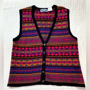 Vintage Cottage core Sweater Vest